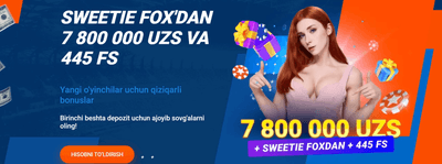 Xush kelibsiz bonusi va aksiyalar